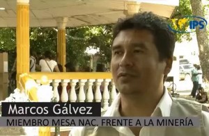 Video de entrevista de Edgardo Ayala a Marcos Gálvez, Mesa frente a la minería en El Salvador.