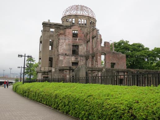 El Domo de la Bomba Atómica es como se conoce esta ruina del ataque del 6 de agosto de 1945 contra la ciudad japonesa de Hiroshima, uno de las pocas estructuras que se mantuvo en las inmediaciones de donde detonó la bomba atómica. Crédito: Cortesía de Barbara Dunlap-Berg,/UMNS