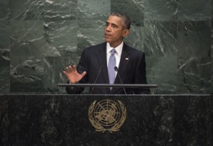 El presidente de Estados Unidos, Barack Obama, ante la Asamblea General de la ONU. Crédito: Cia Pak/ONU