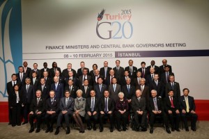 Los ministros de Economía y presidentes de los bancos centrales del G-20. Crédito: TCMB / cc by 2.0