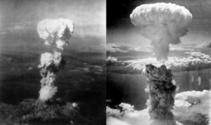 Imágenes de los bombardeos atómicos sobre las ciudades japonesas de Hiroshima y Nagasaki en 1945. Crédito: Dominio público