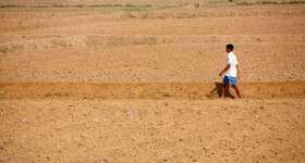 La tierra cuarteada se ha vuelto muy común en las zonas áridas de Sri Lanka. Crédito: Amantha Perera/IPS.