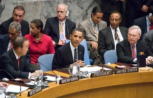 El presidente de Estados Unidos, Barack Obama, preside una cumbre del Consejo de Seguridad de la ONU sobre desarme y no proliferación nuclear. Crédito: Bomoon Lee/IPS.