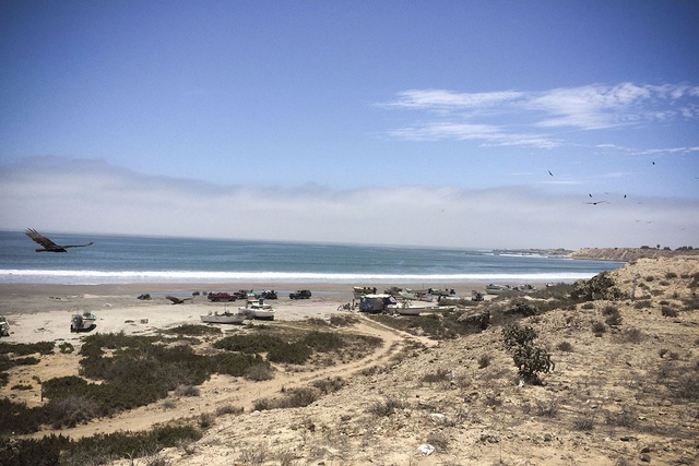 La playa de pescadores de San Juanico, en el estado de Baja California Sur, en noroeste de México. Crédito: Celia Guerrero/Pie de Página