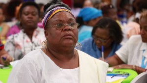 La nicaragüense Dorotea Wilson, coordinadora general de la Red de Mujeres Afrolatinoamericanas, Afrocaribeñas y de la Diáspora. Crédito: Cortesía de la Red.