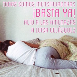 Las amenazas virtuales llevaron a Luisa a cerrar las cuentas de “Menstruadora”, abandonando su activismo en redes sociales. Crédito: Redes sociales