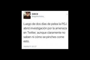 Los casos de amenazas virtuales y mensajes intimatorios virtuales incrementan todos los días, pero el sistema de justicia mexicano no está preparado para atenderlos. Crédito: Redes Sociales