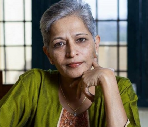 Gauri Lankesh, periodista india de 55 años asesinada el 5 de septiembre de 2017. Crédito: Wikipedia.