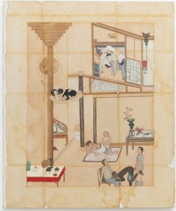 “Escenas del Interior II”, pintada hace 23 años por Adriana Varejão, una de las más premiadas y respetadas artistas brasileñas, solo ahora provocó acusaciones de incitar a la zoofilia por detractores que solo divulgaron la parte de dos personas y un chivo. La autora explica que mezcló prácticas sexuales distintas vinculadas a la colonización y esclavitud de Brasil. Crédito: Divulgación pública de QueerMuseu