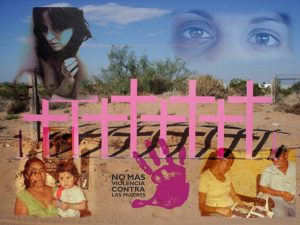 Maltratadas, familiares de víctimas de feminicidios/femicidios y cruces que simbolizan las mujeres asesinadas por razones de género, en un collage de imágenes en diferentes países de América Latina. Un llamado al fin de la violencia contra las mujeres, un objetivo que se aleja en la región. Crédito: Juan Moseinco /IPS