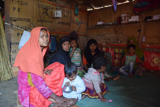 Rohinyás refugiadas en Jammu, India. Crédito: Stella Paul/IPS.