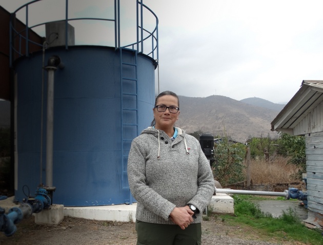 La activista chilena en defensa del derecho al agua Verónica Vilches. Crédito: Amnistía Internacional