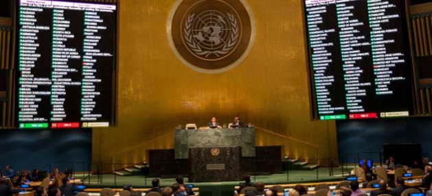 La Asamblea General de la ONU decidirá sobre cualquier recorte propuesto de las contribuciones correspondientes de Estados Unidos a la ONU. Crédito: Cia Pak/UN Photo.
