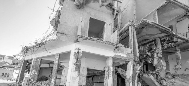 Destrucción en Trípoli, la capital de Libia. Crédito: Giles Clarke/OCHA