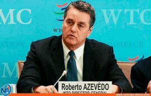 El brasileño Roberto Azevêdo, quien renunció sorpresivamente el 14 de mayo como director general de la Organización Mundial de Comercio. Foto: OMC