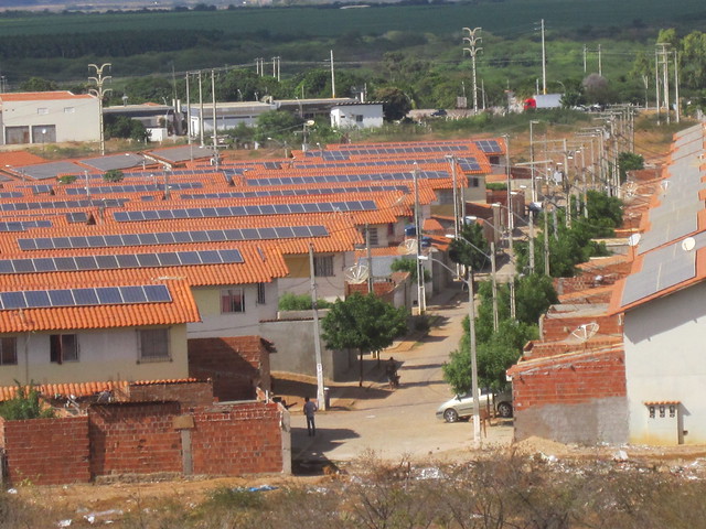 Generación distribuida en Brasil. Paneles fotovoltaicos en las afueras de Juazeiro, en el estado de Bahía.