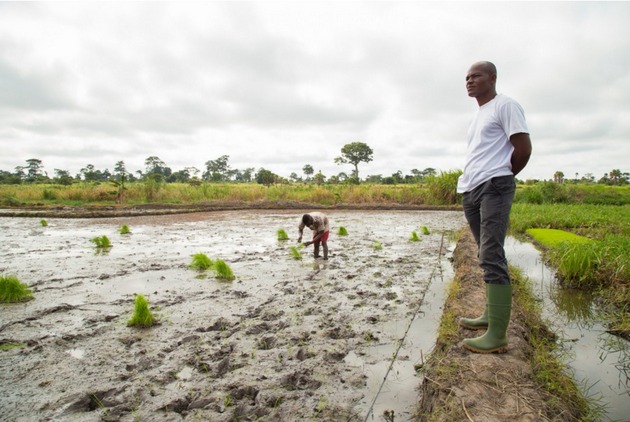 La agricultura es un sector altamente impactado por el cambio climático, con sus extremos de sequías e inundaciones, y objeto de financiamiento reivindicado por los bancos de desarrollo. Foto: Dasan Bobo/BM