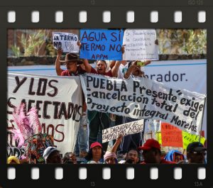 Una de las manifestaciones por derechos ambientales que se repiten en México. En 2019 murieron en el país por defender esos derechos al menos 18 activistas. Foto: Pie de Pagina
