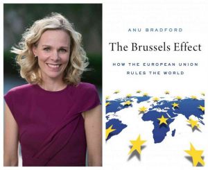 El efecto Bruselas y su autora, Anu Bradford. Foto: Twitter