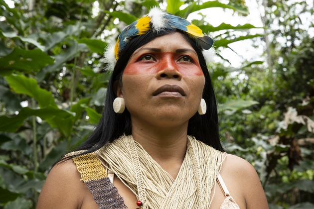 Nemonte Nenquimo es la ganadora del Premio Ambiental Goldman 2020 para Sudamérica y América Central. Foto: Jerónimo Zúñiga/Amazon Frontlines