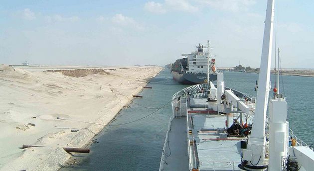 El Canal de Suez ha retomado su actividad. Foto: Wikiwand
