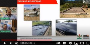 La pareja de agricultores Ademar Luiz y Zenilde Nunes Luiz decidieron producir biogás para cocinar y calentar toda el agua de la casa, en Laurentino, un municipio de inviernos gélidos del sureño estado de Santa Catarina, ahorrando leña y electricidad. Captura de la pantalla de su presentación en el Foro Sur Brasileño de Biogás y Biometano, celebrado a fines de marzo en Brasil. Foto: Mario Osava / IPS