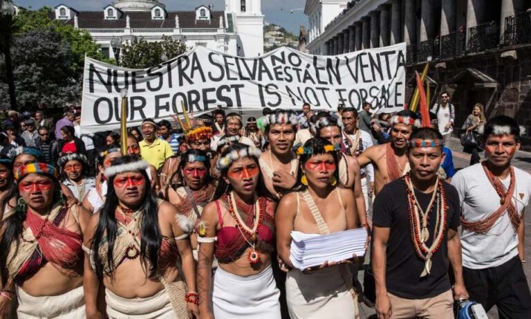 El parque nacional Yasuní sigue bajo explotación petrolera en Ecuador, mientras ambientalistas denuncian sanciones y el incumplimiento de la consulta popular.